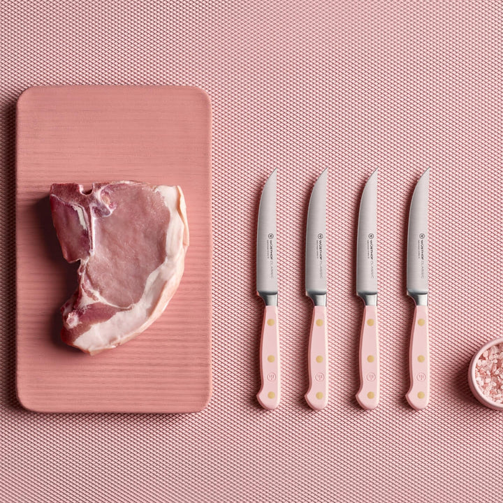 Wusthof Classic Colour 4-Piece Steak Knife Set 12cm