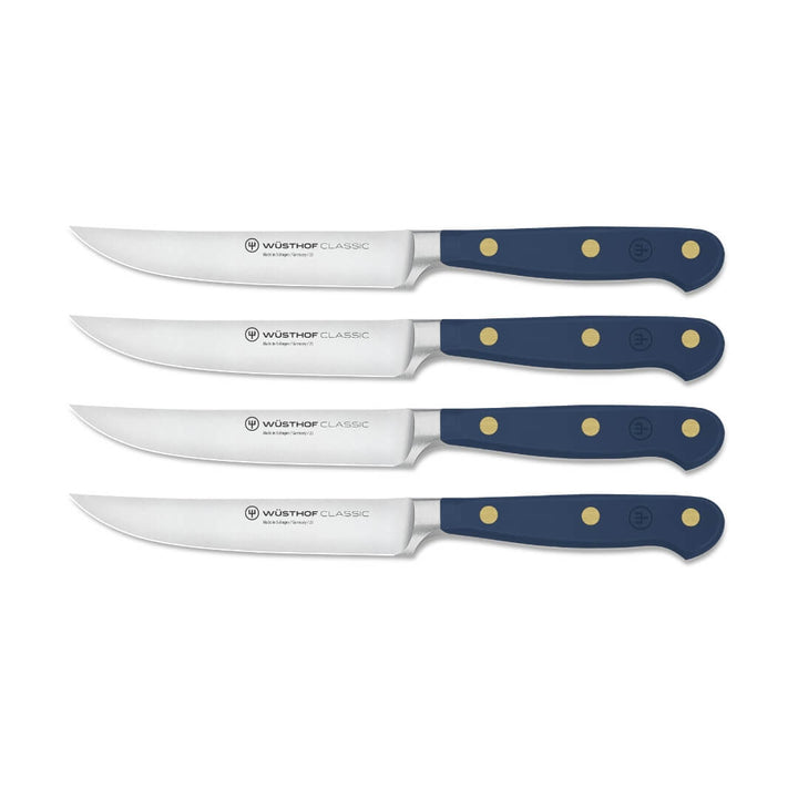 Wusthof Classic Colour 4-Piece Steak Knife Set 12cm