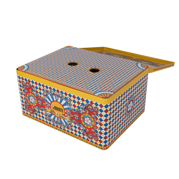 Bialetti Dolce&Gabbana Moka and Coffee | Sicilian Cart Set 3pce