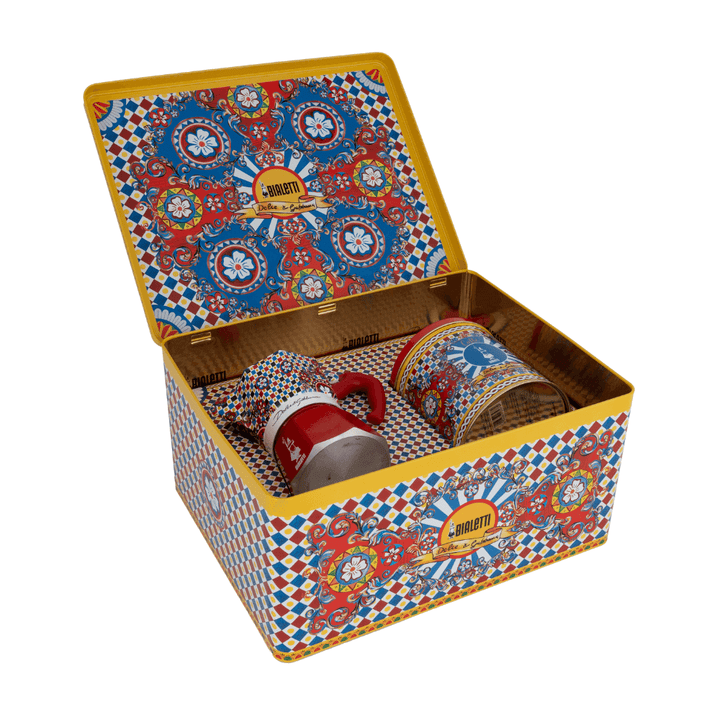 Bialetti Dolce&Gabbana Moka and Coffee | Sicilian Cart Set 3pce
