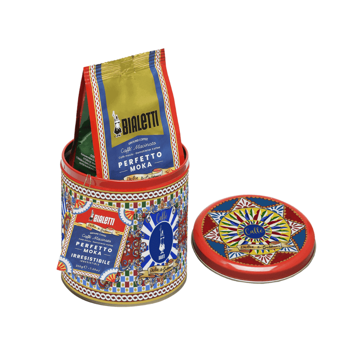 Bialetti Dolce&Gabbana Moka and Coffee | Sicilian Cart Set 3pce