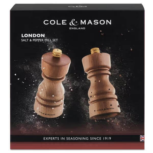 Cole & Mason London Natural Beech Mill Set