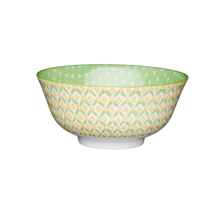 Mikasa Does it All Bowl 15.7cm Geometric Green