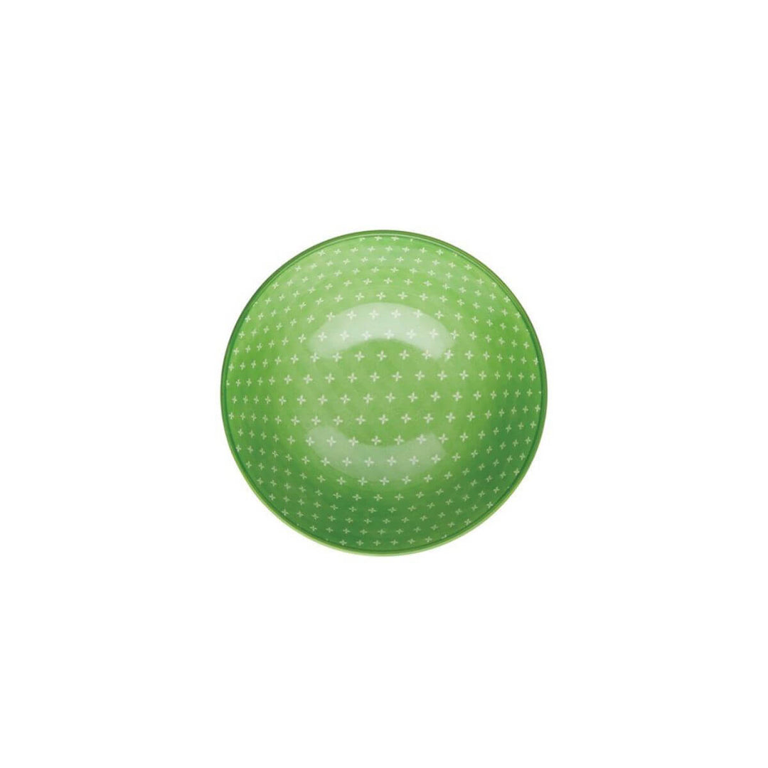Mikasa Does it All Bowl 15.7cm Geometric Green