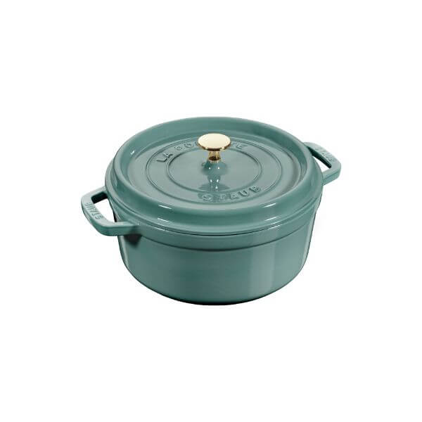 Staub Round Cocotte Eucalyptus