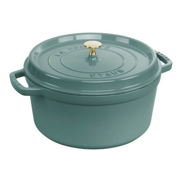 Staub Round Cocotte Eucalyptus