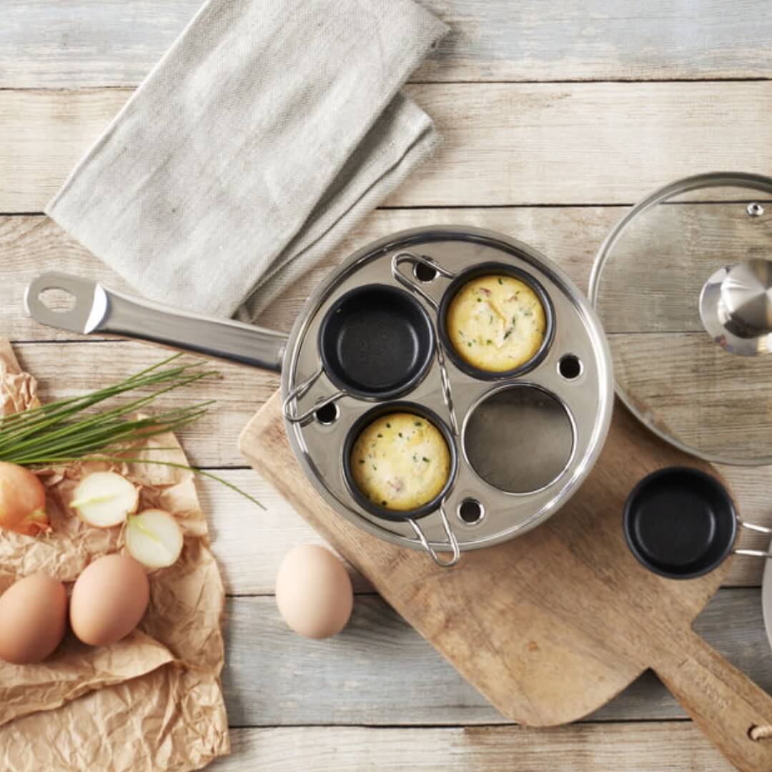 Demeyere Egg Poacher Pan 4cup 18cm