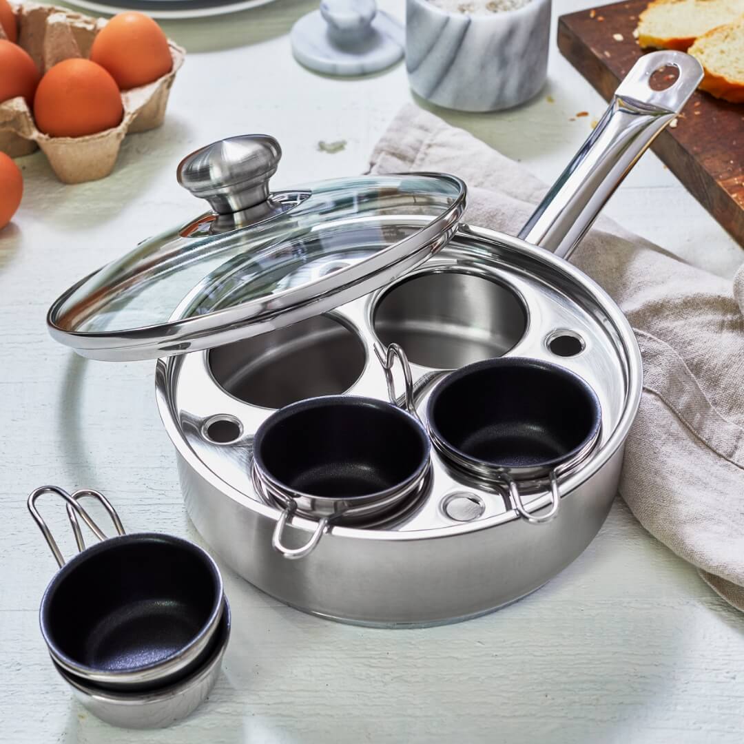 Demeyere Egg Poacher Pan 4cup 18cm