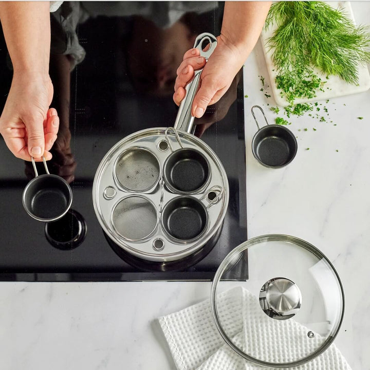 Demeyere Egg Poacher Pan 4cup 18cm