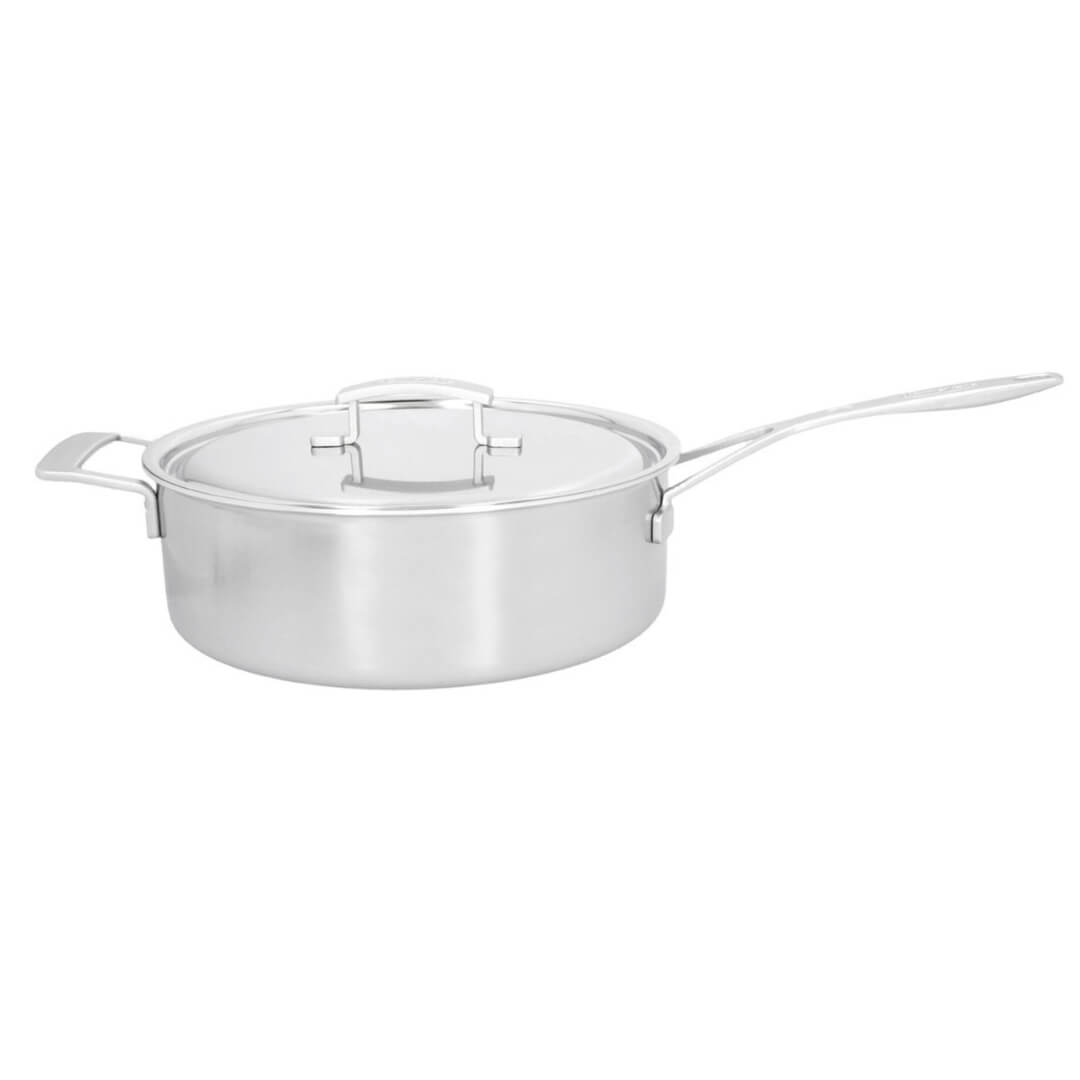 Demeyere Industry 5 Low Sauté Pan with Lid