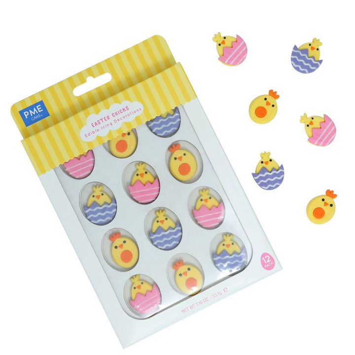 PME Edible Sugar Decorations - Chicks Set of 12