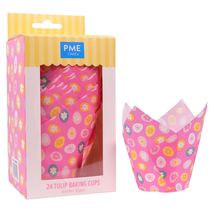 PME Tulip Muffin Cases - Easter Eggs Set of 24