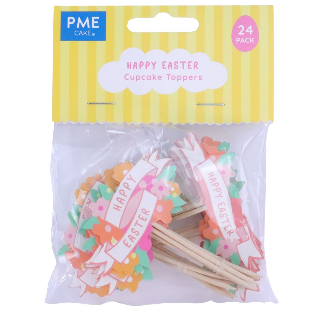 PME Easter Cupcake Toppers - Happy Easter Set of 24
