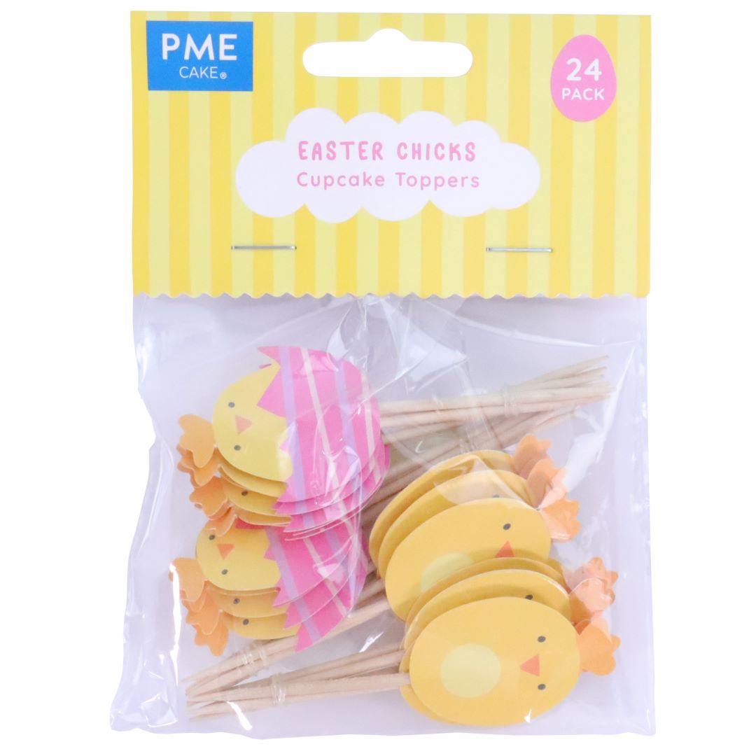 PME Easter Cupcake Toppers - Chicks Set of 24