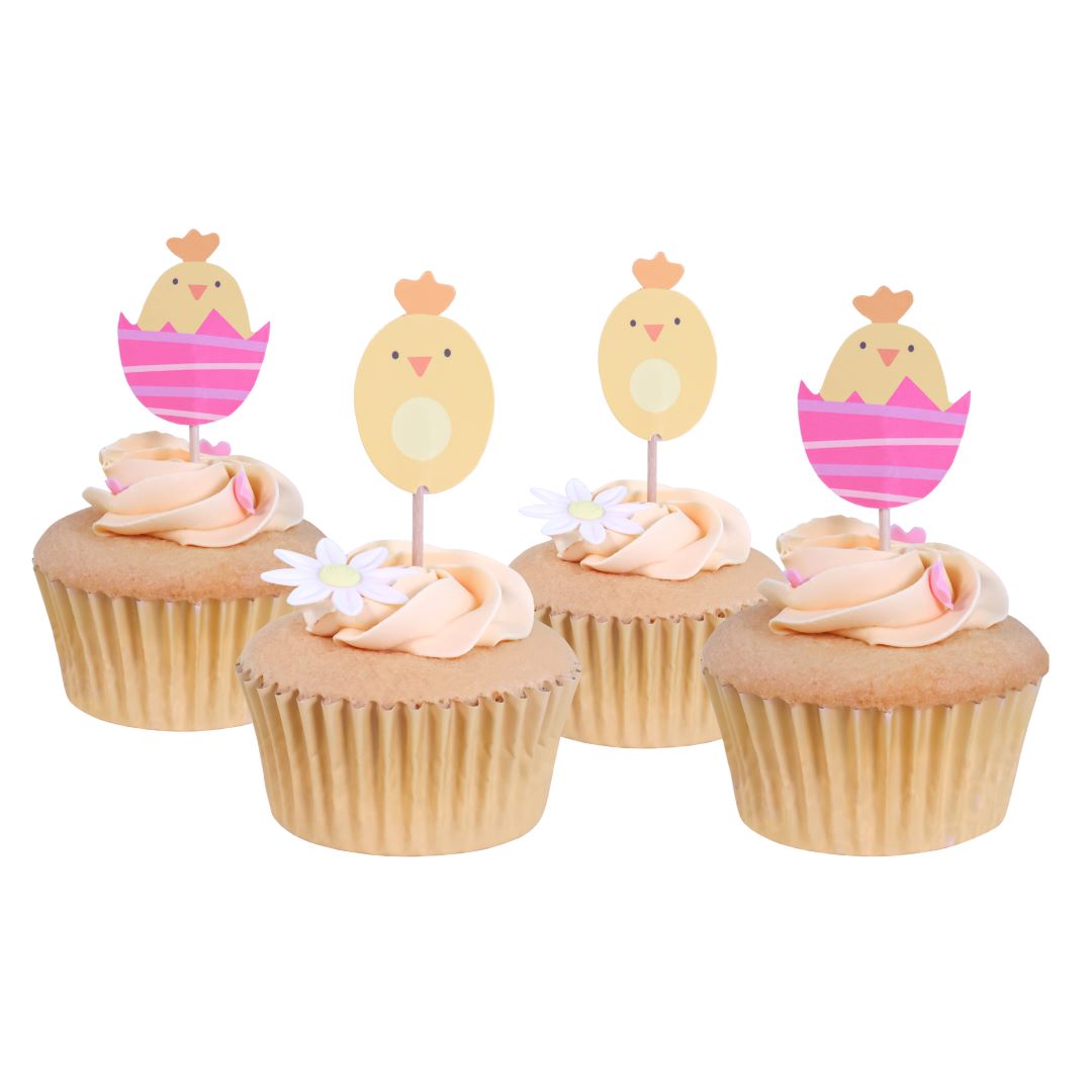 PME Easter Cupcake Toppers - Chicks Set of 24