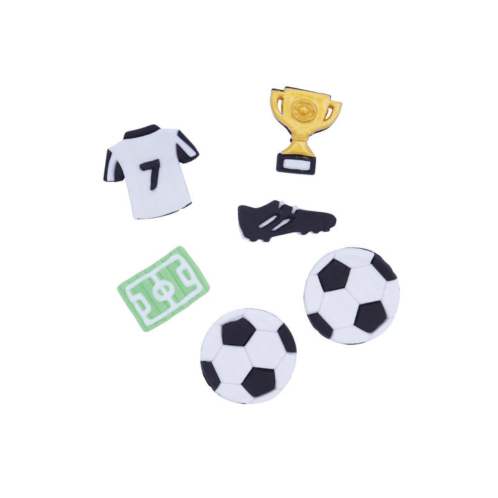 PME Edible Soccer/Football Cupcake Toppers