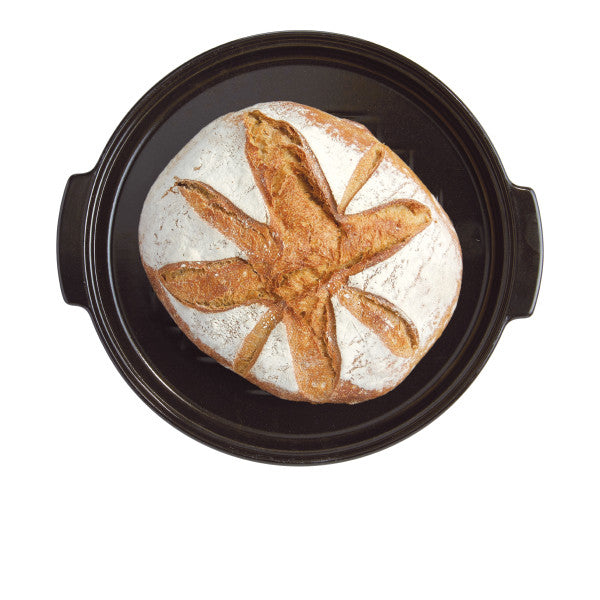 Emile Henry Round Bread Baker Charcoal