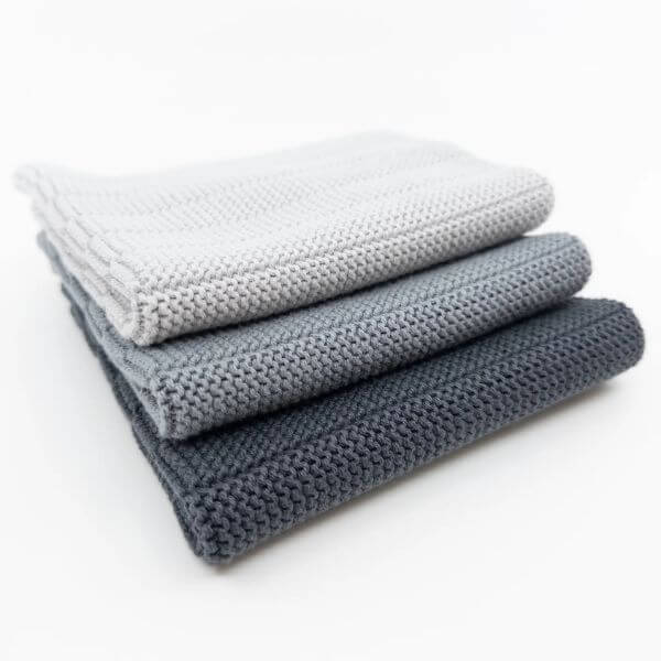 Ecovask Dish Cloths 3pk Cloud