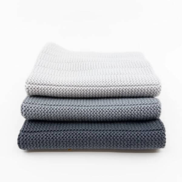 Ecovask Dish Cloths 3pk Cloud