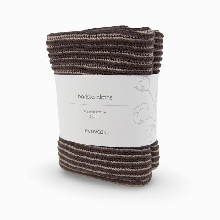 Ecovask Barista Cloths 2pk Chocolate