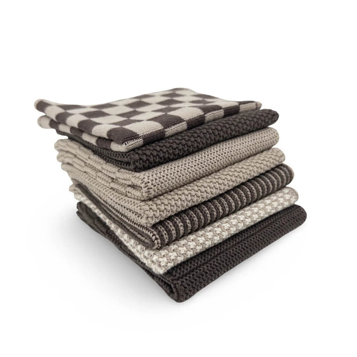 Ecovask Daily Use Dishcloth Pack 7pce Sienna