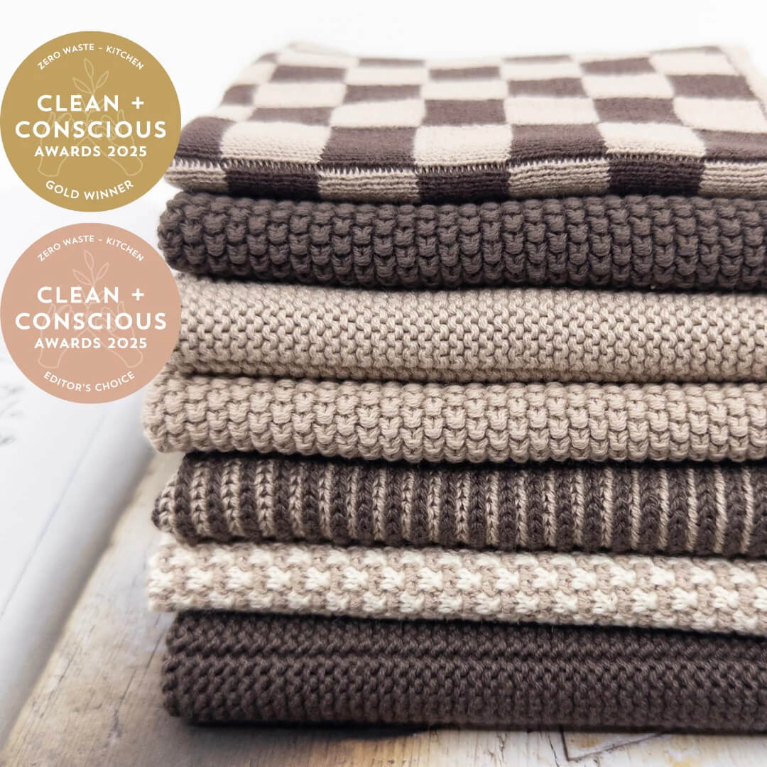 Ecovask Daily Use Dishcloth Pack 7pce Sienna
