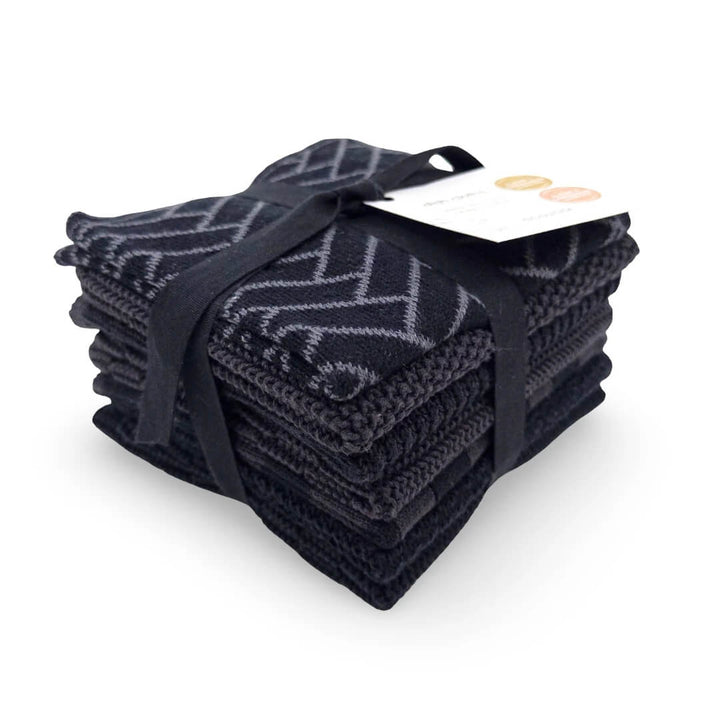 Ecovask Daily Use Dishcloth Pack 7pce Onyx