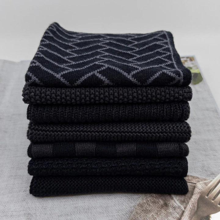 Ecovask Daily Use Dishcloth Pack 7pce Onyx