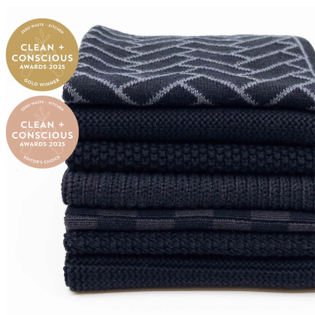 Ecovask Daily Use Dishcloth Pack 7pce Onyx