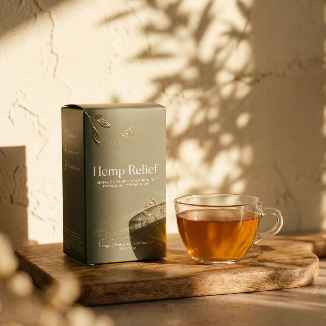 Better Tea Co Hemp Relief Tea Pouch 35Serves