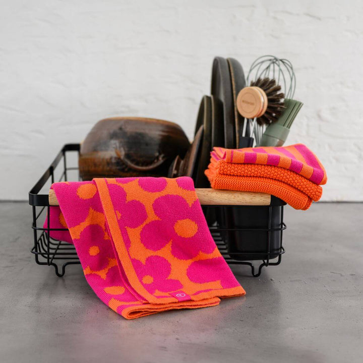 Ecovask Ultimate Tea Towel Petal Mandarin Berry