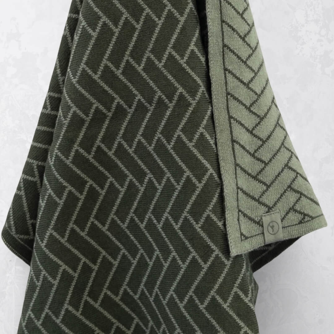 Ecovask Ultimate Tea Towel Forest Herringbone