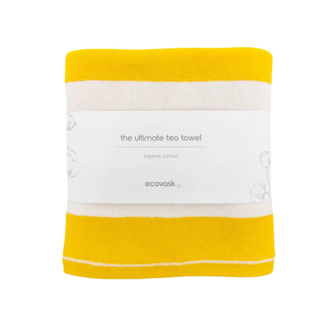 Ecovask Ultimate Tea Towel Daffodil Stripe