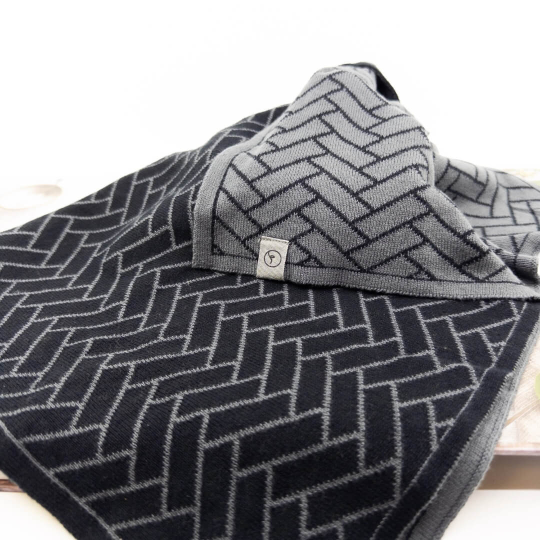 Ecovask Kitchen Towel Duo Raven Herringbone