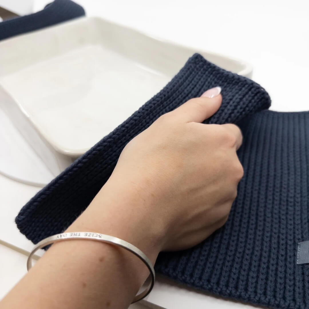 Ecovask Cotton Pot Holders 2pk Grey
