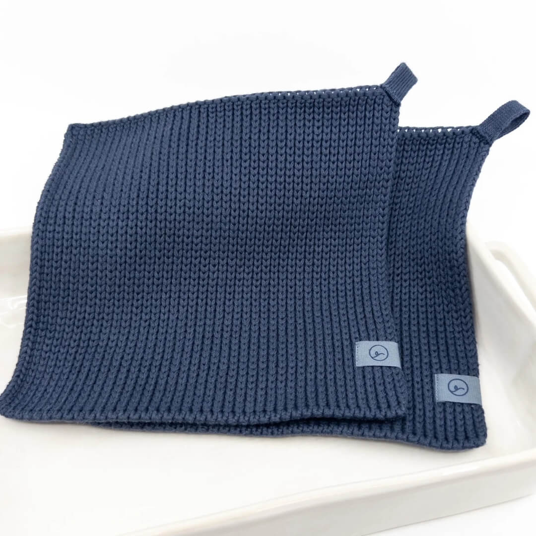Ecovask Cotton Pot Holders 2pk Navy