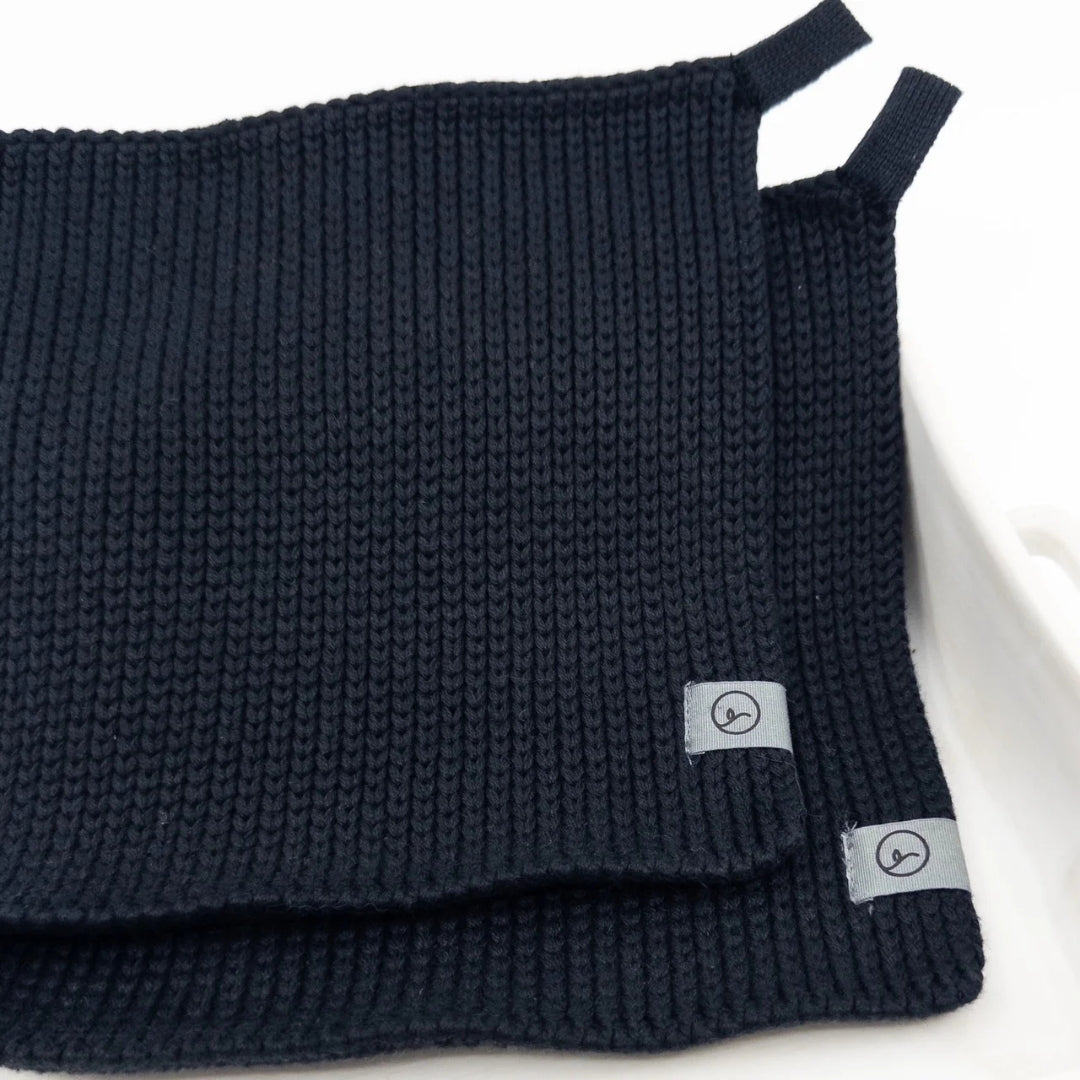 Ecovask Cotton Pot Holders 2pk Black