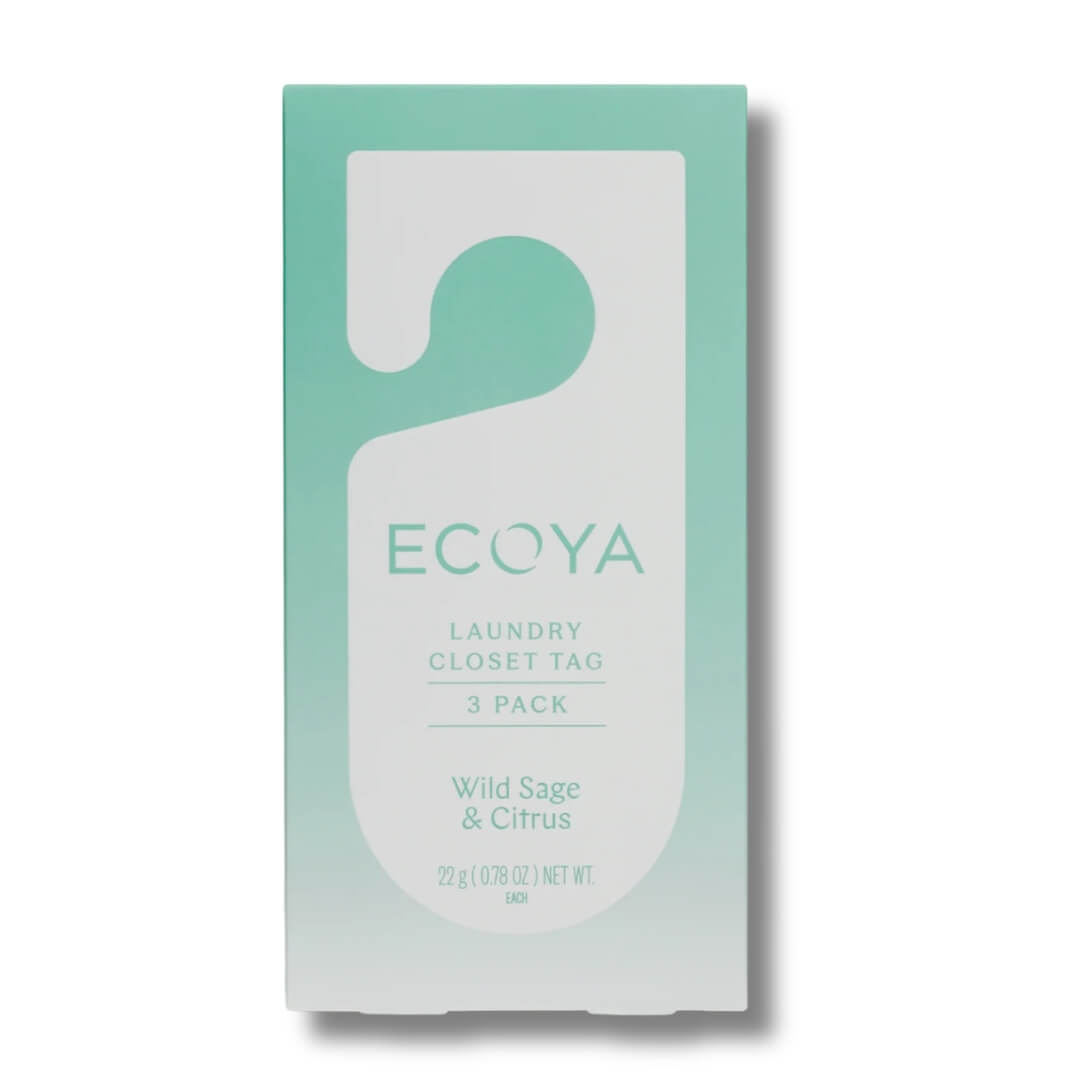 Ecoya Wild Sage & Citrus Laundry Closet Tag Set 3pk