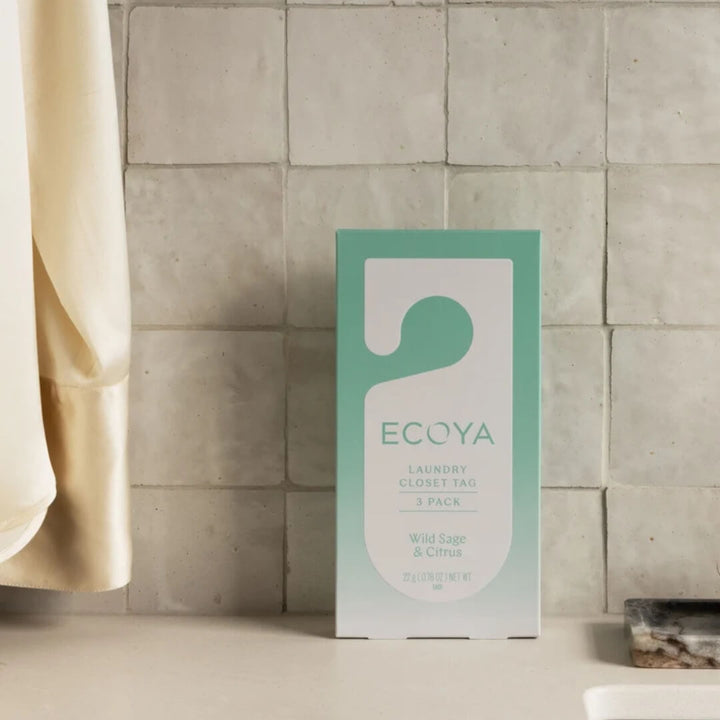 Ecoya Wild Sage & Citrus Laundry Closet Tag Set 3pk