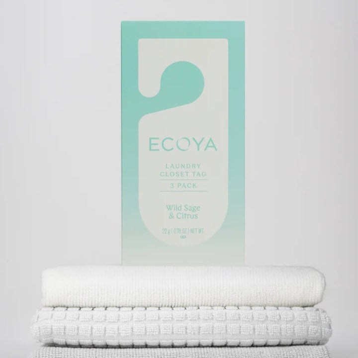 Ecoya Wild Sage & Citrus Laundry Closet Tag Set 3pk