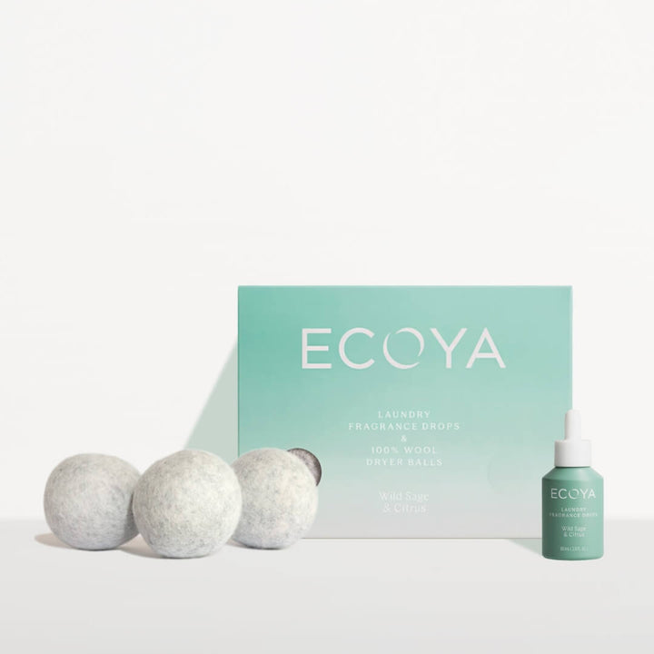Ecoya Wild Sage & Citrus Laundry Dryer Ball Set
