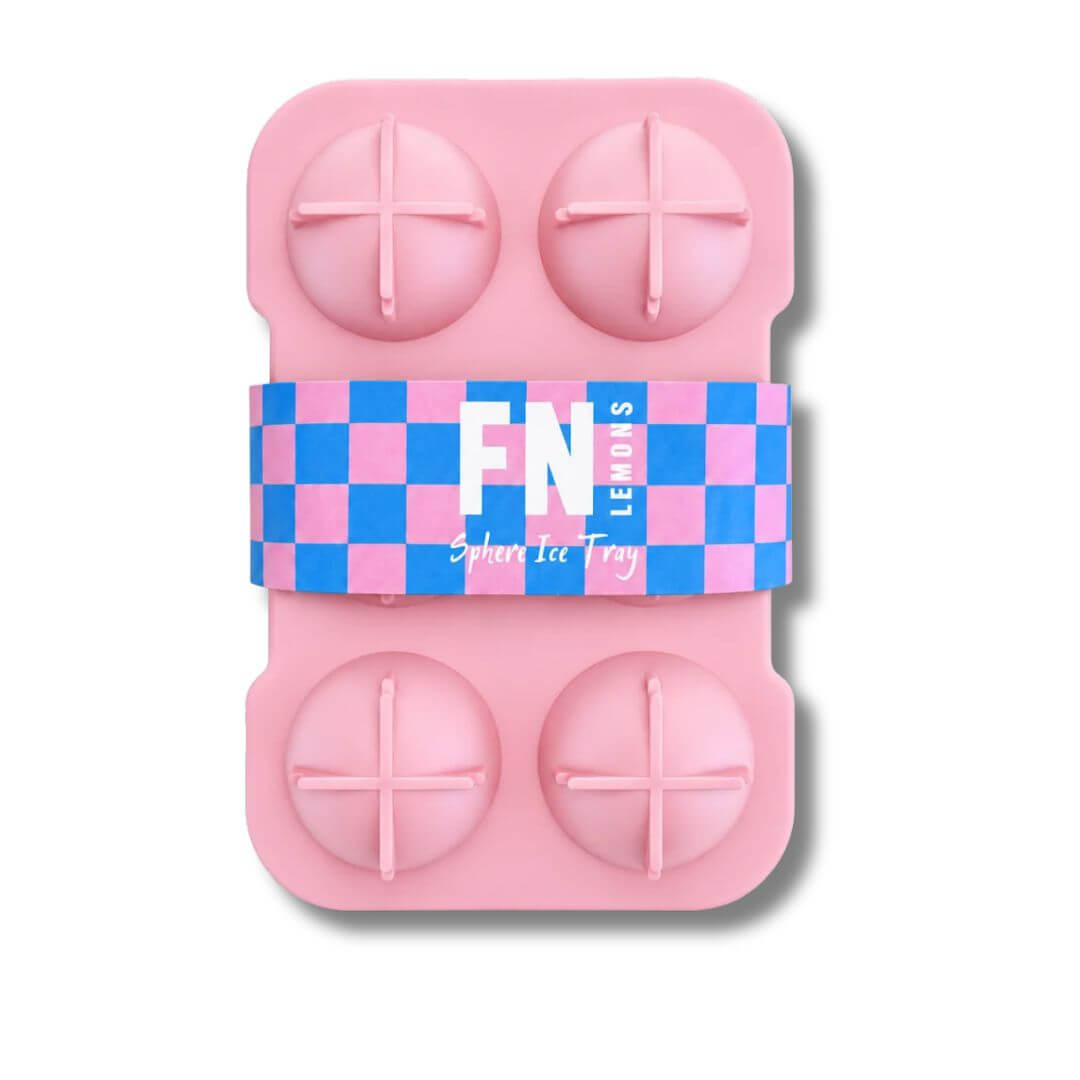 FN Lemons Sphere Pink Ice Tray