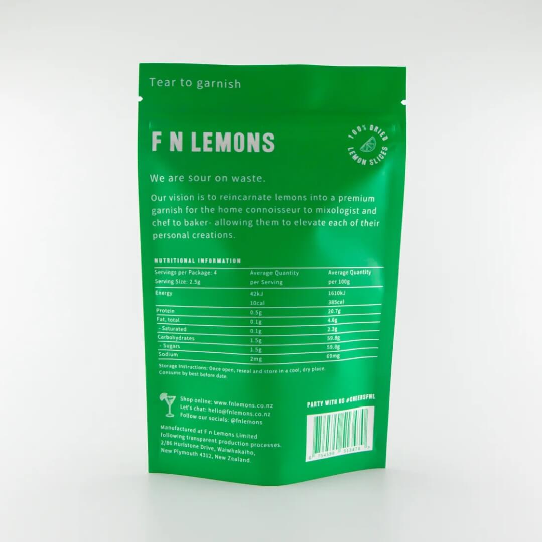 FN Lemons Dried Citrus Lemons 10 Slices