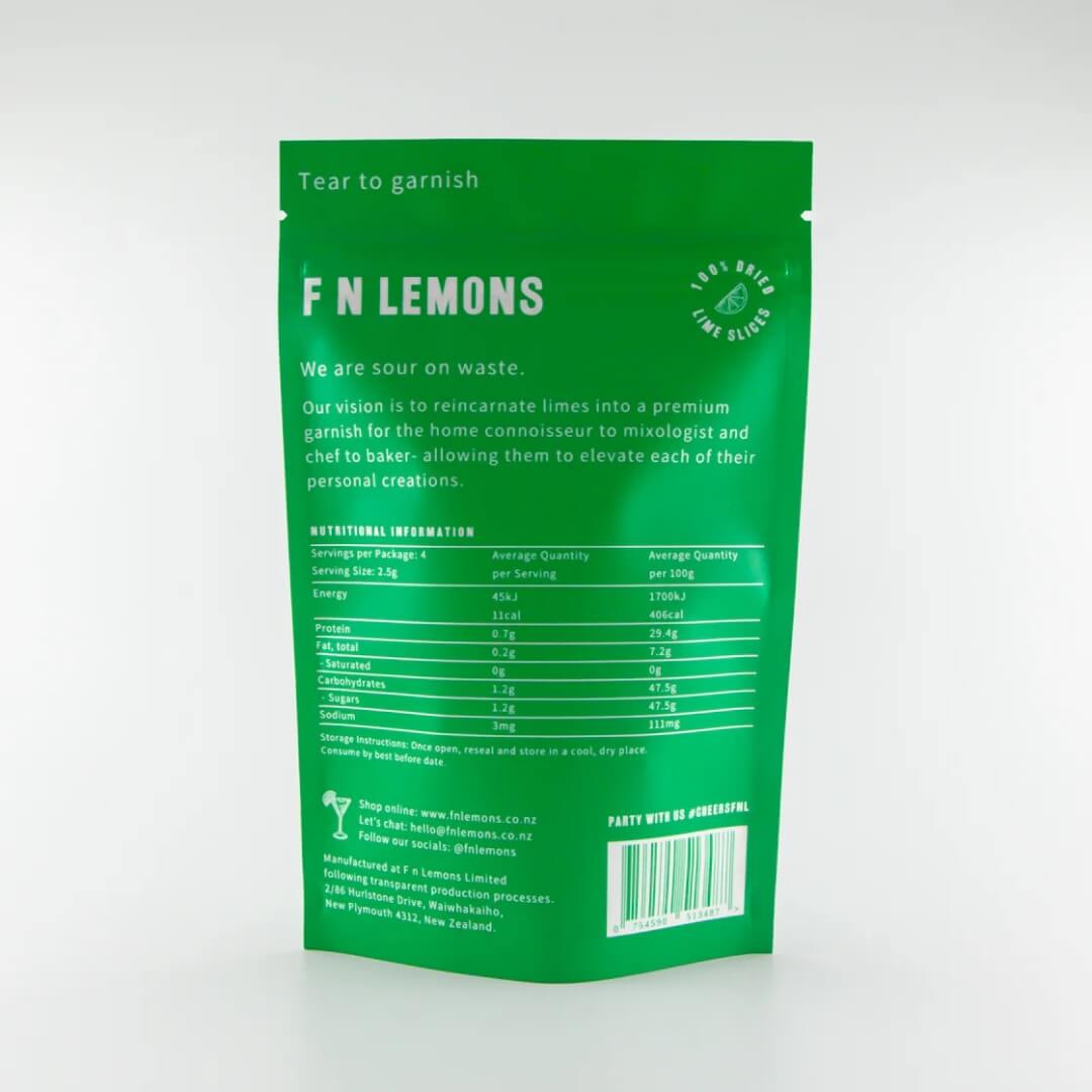 FN Lemons Dried Citrus Limes 10 Slices