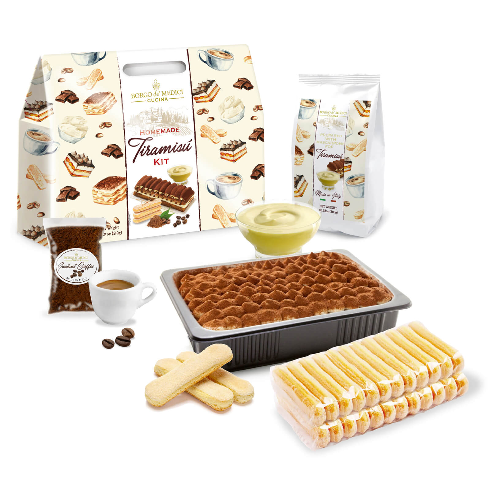 Borgo de Medici Homemade Tiramisu Kit 520g