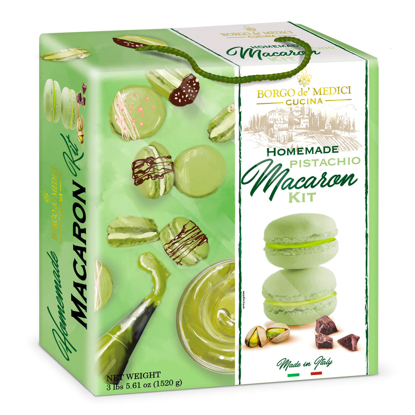 Borgo de Medici Homemade Macarons Kit: Pistachio 1520g