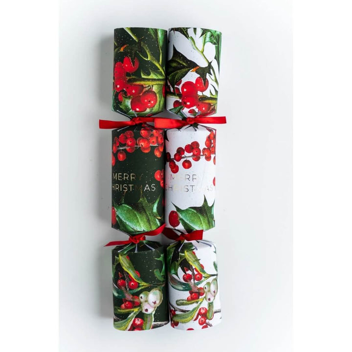 Mistletoe & Merry Festive Holly and Berry Sprigs Crackers