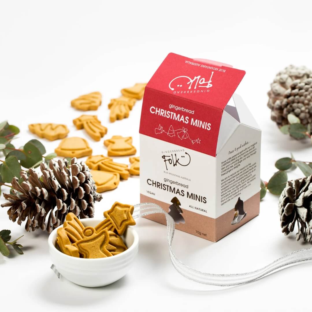 Gingerbread Folk Mini Christmas Gingerbreads 70g