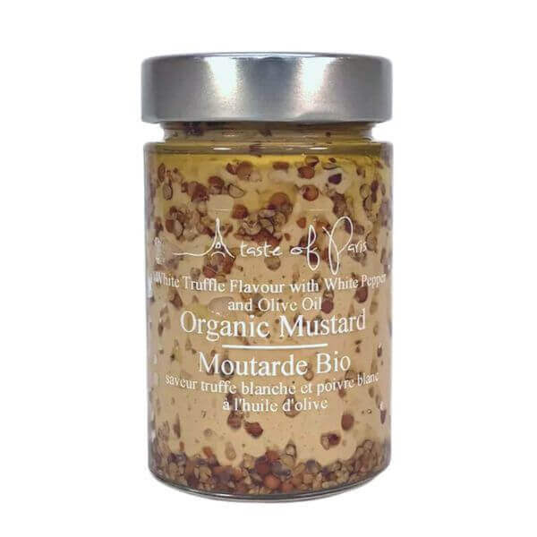 Organic White Pepper and Truffle Mustard 190g
