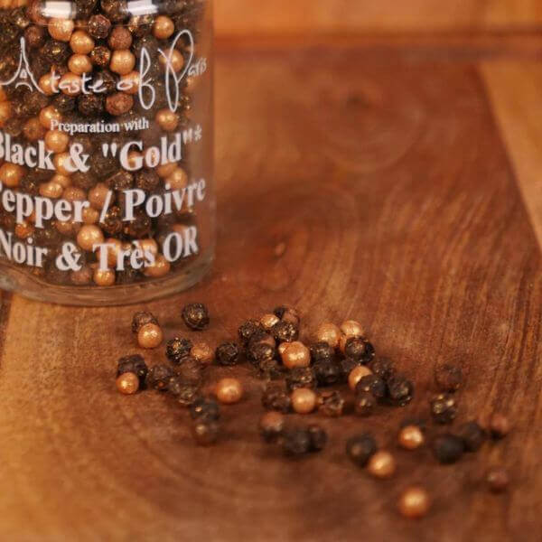 Gold & Black Duo Pepper Grinder 145g